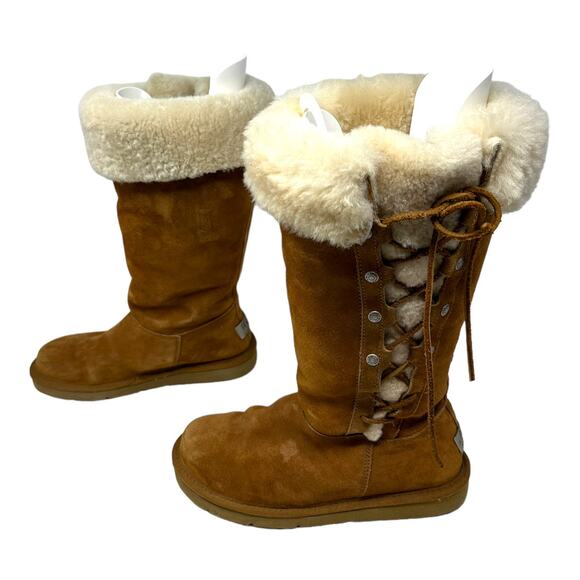UGG Australia Sundance II Tall Shearling Boots Size 7 - Picture 1 of 10